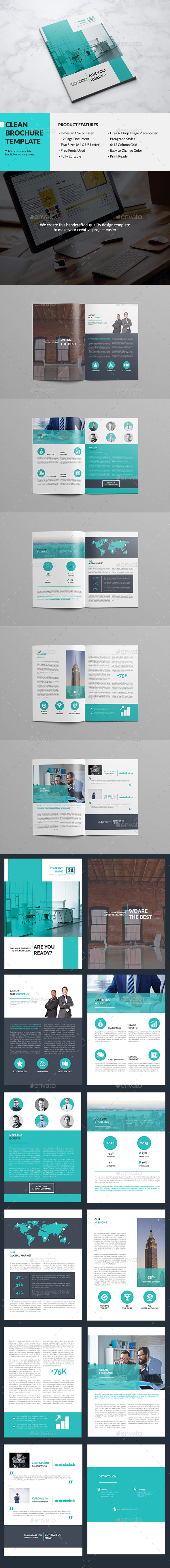 Clean Multipurpose Brochure - Brochures Print Templates
