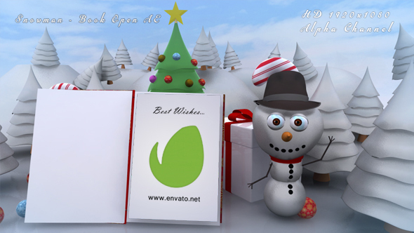 Snowman - Book - VideoHive 13501248