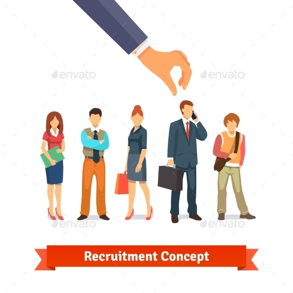 Recruitment And Human Resources Concept - Concepts Business