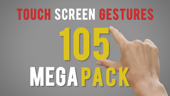 105 Touch Screen Gestures Mega Pack