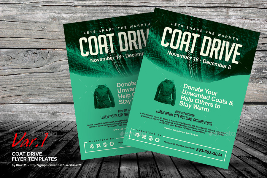  Printable Coat Drive Flyer Template Free 