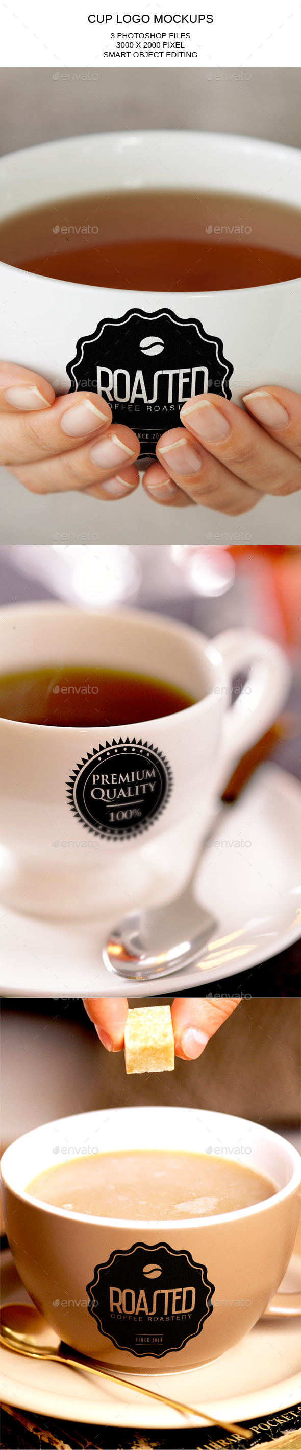 Cup Logo Mockups - Logo Product Mock-Ups