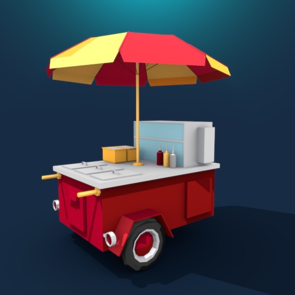 Hot Dog Cart - 3Docean 13506439