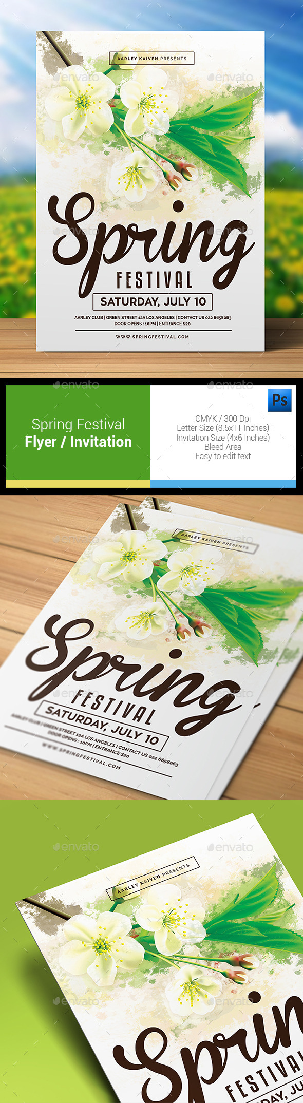 Spring Festival Flyer / Invitation - Clubs & Parties Events