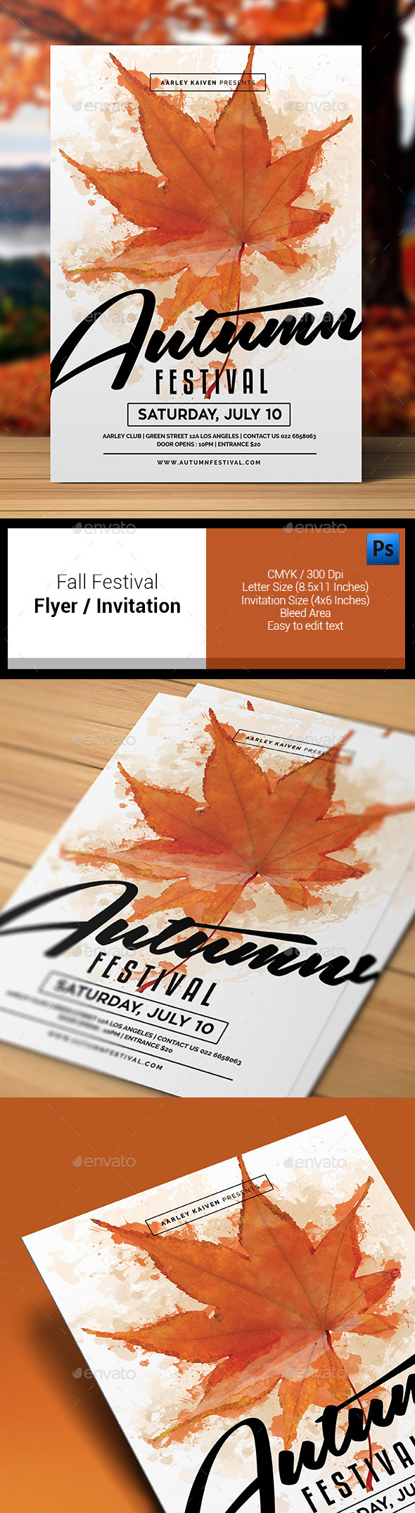 Fall Festival Flyer Invitation