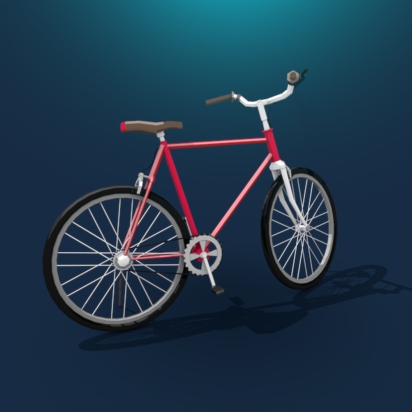 Bicycle Low Poly - 3Docean 13507114