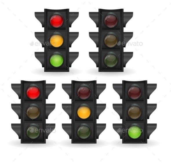 Traffic Light Vector Illustration - Miscellaneous Vectors