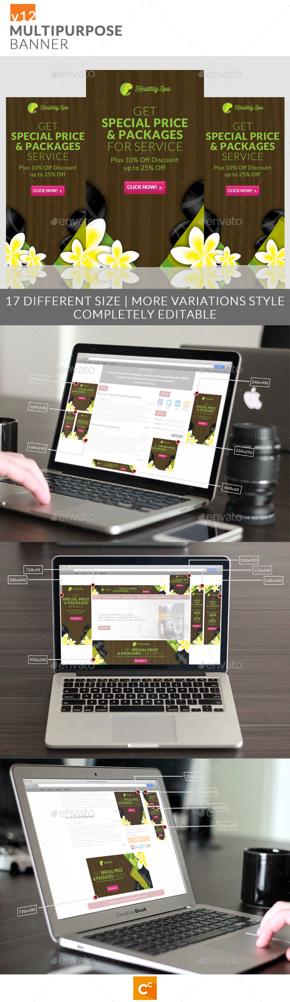 Multipurpose Banner Ads v12 - Banners & Ads Web Elements