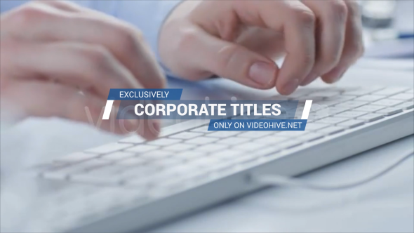 Corporate Titles and - VideoHive 13510045