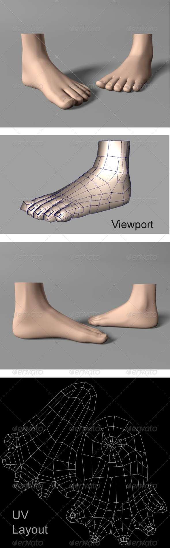 Human Foot - 3Docean 161737