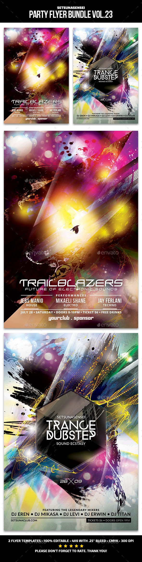 Party Flyer Bundle Vol. 23 - Clubs & Parties Events