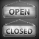 Iron Sign Hanging Open Closed, Vectors | GraphicRiver
