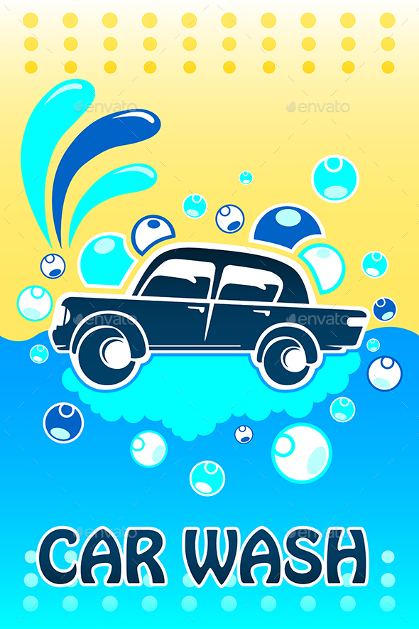 Car Wash Banner - Business Conceptual