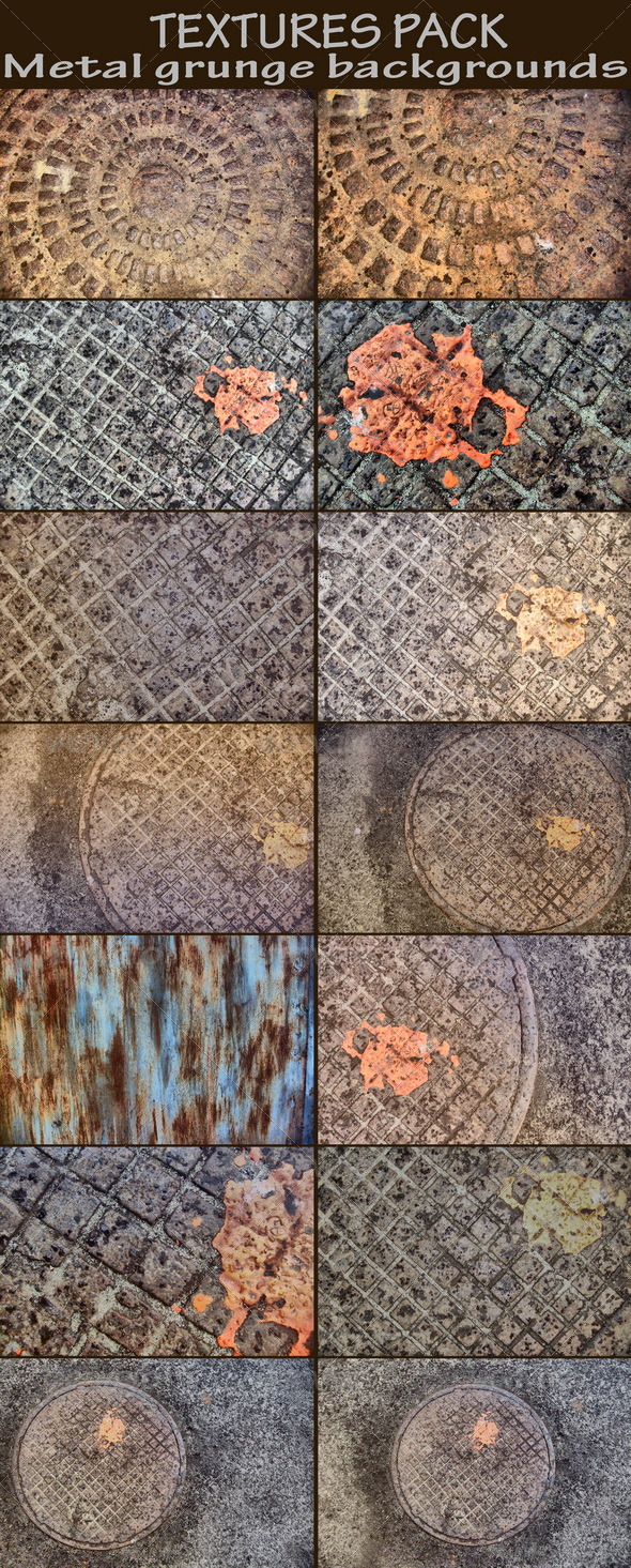 Metal grunge backgrounds - Industrial / Grunge Textures