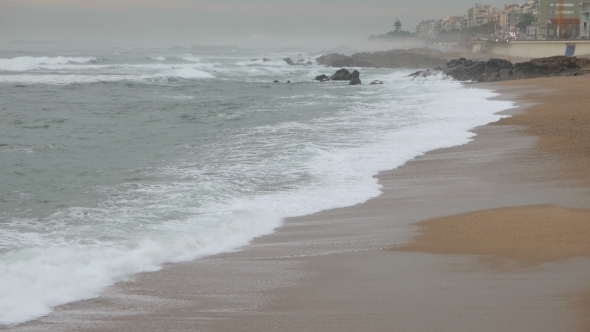 Sandy Beach In Portugal