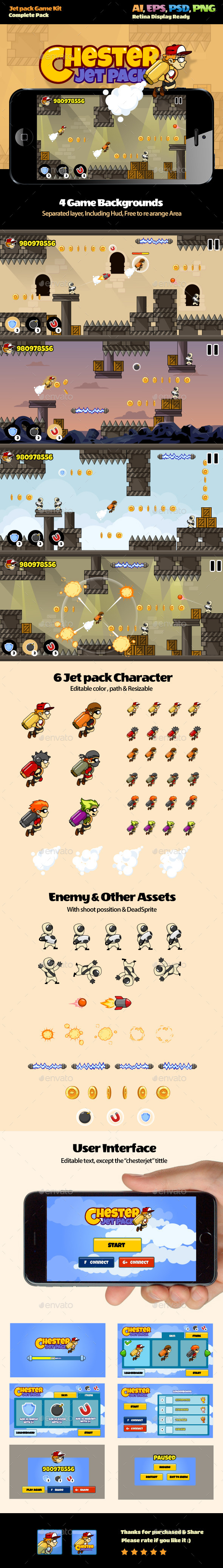 Jet Pack Kit - Game Kits Game Assets