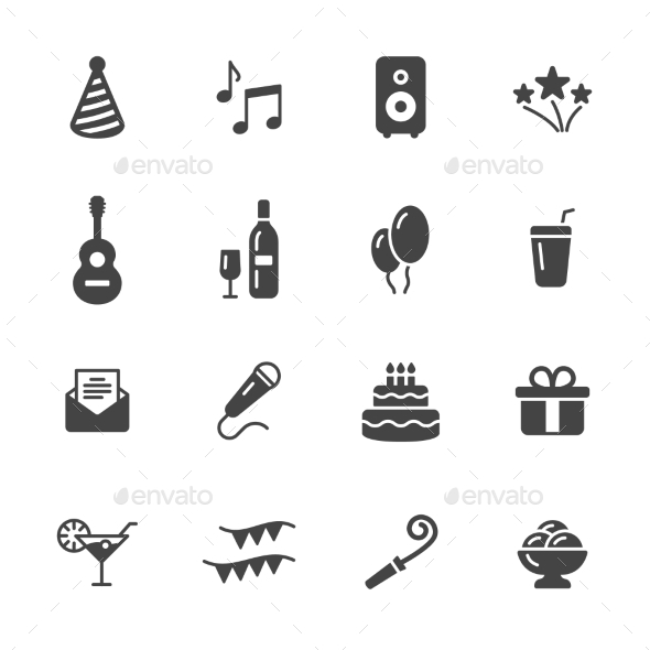 Party Icons - Man-made objects Objects