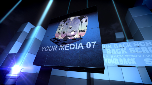 Pieces of Puzzle Video Displays template preview