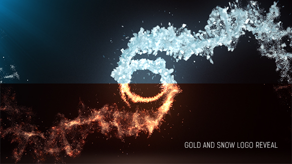 Magic Gold And Snow Particles