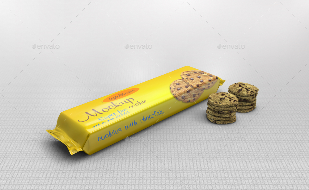Download Cookies Foil Packaging Mockup By Fusionhorn Graphicriver