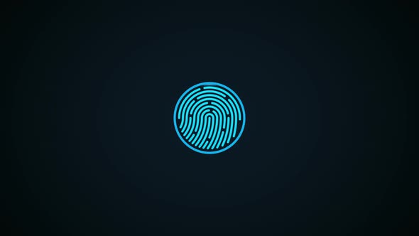 Fingerprint Scan concept.