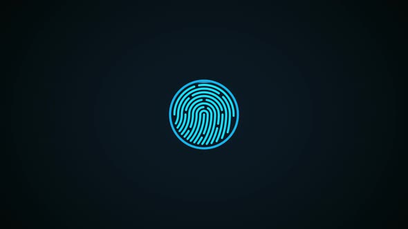 Fingerprint Scan concept. alt