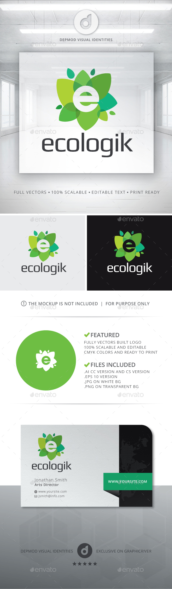 Ecologik Logo - Letters Logo Templates