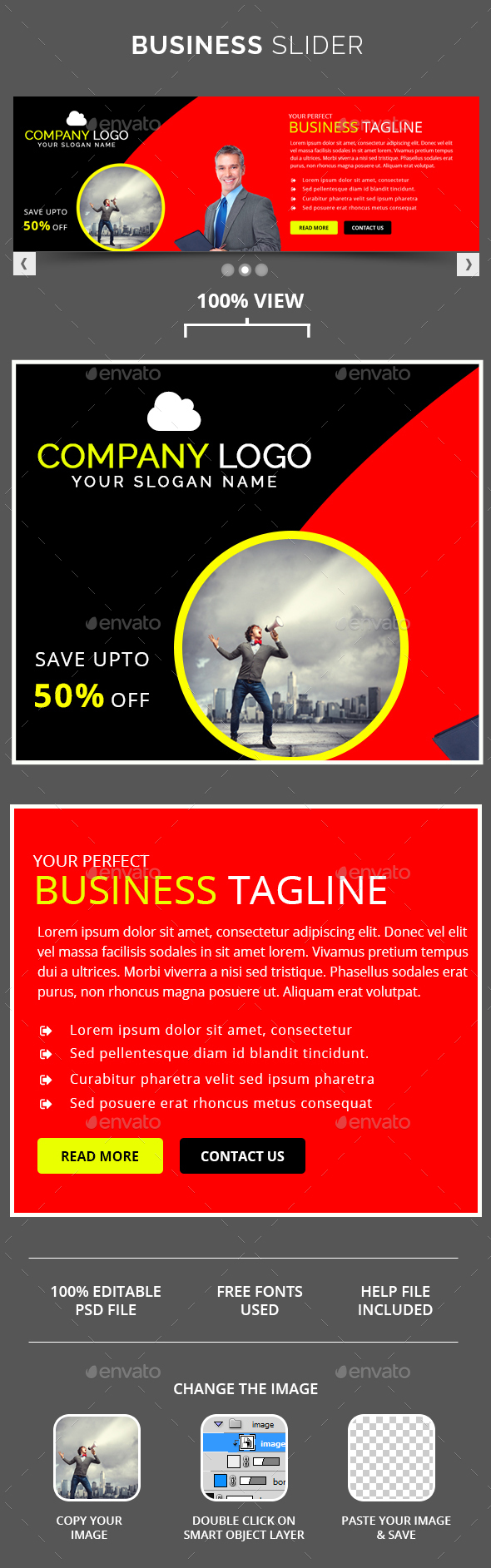 Corporate Slider v1 - Sliders & Features Web Elements
