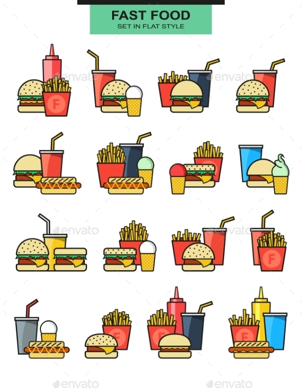 Fast Food Meals - Food Objects