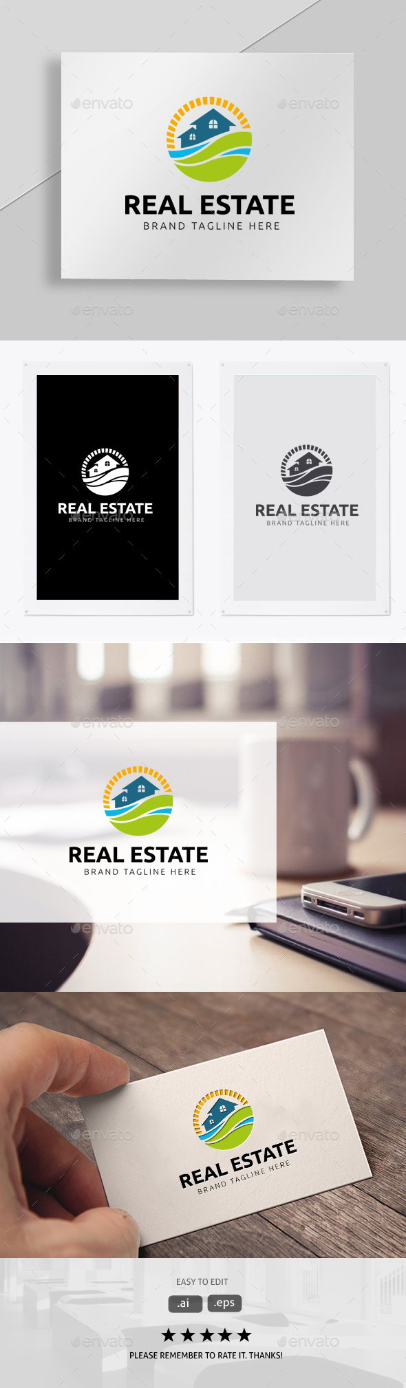 Real Estate - Symbols Logo Templates