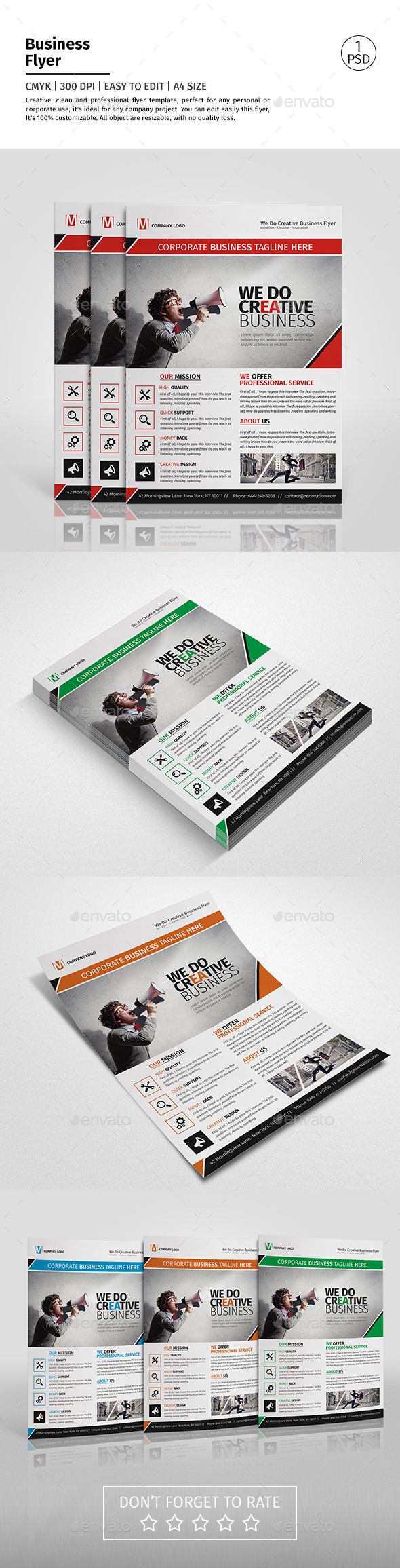A4 Corporate Business Flyer Template Vol 05 - Corporate Flyers