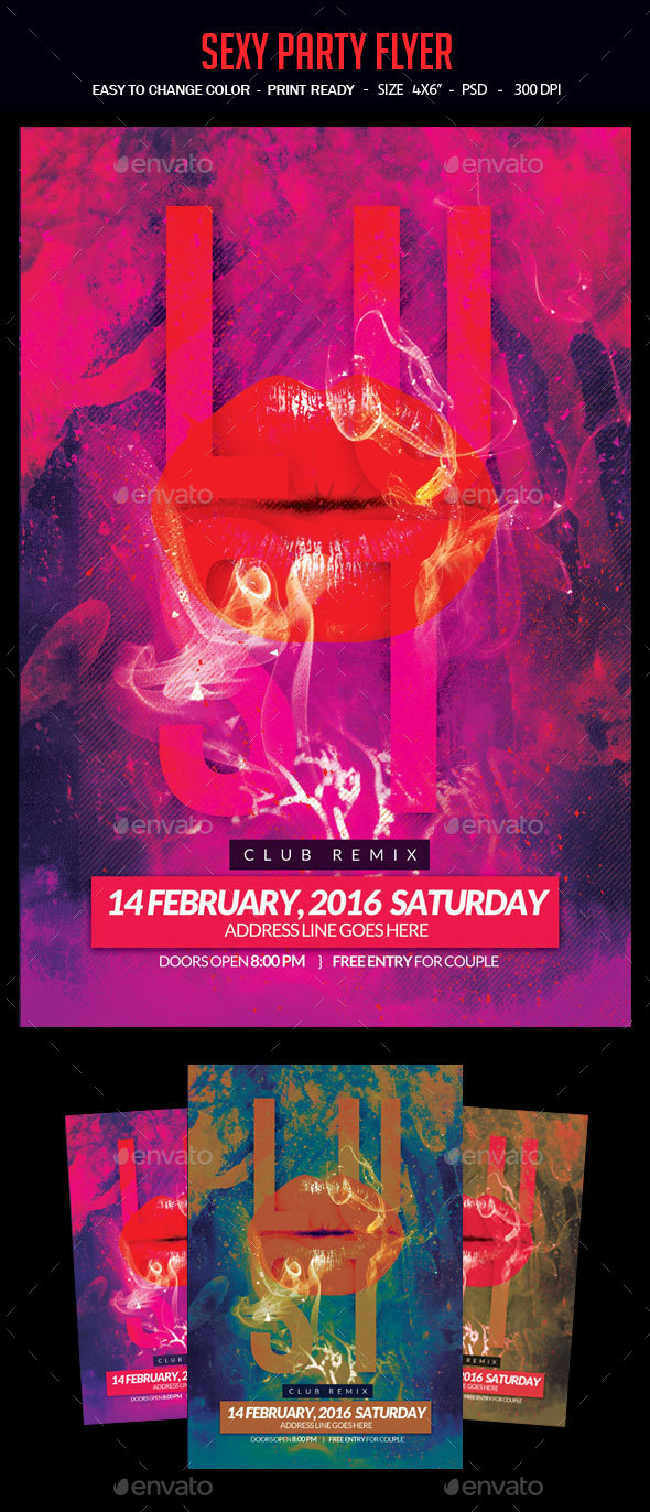 Sexy Night Party Flyer - Clubs & Parties Events