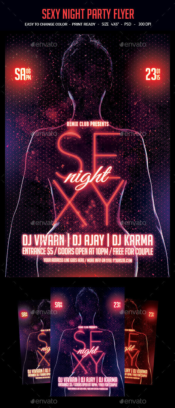 Sexy Night Party Flyer - Clubs & Parties Events