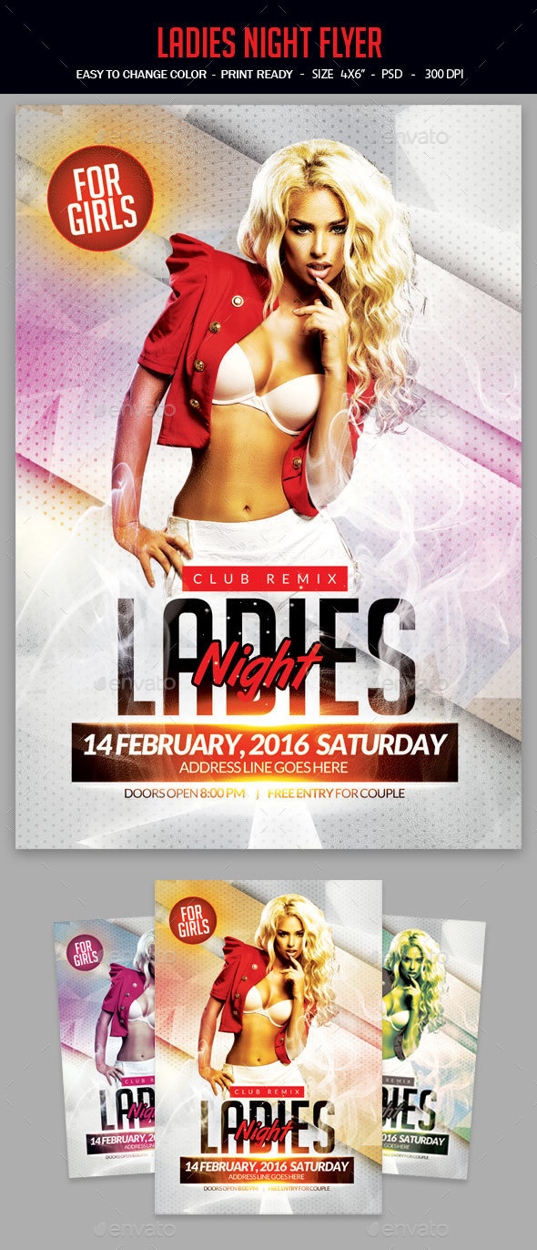 Ladies Night Flyer - Clubs & Parties Events