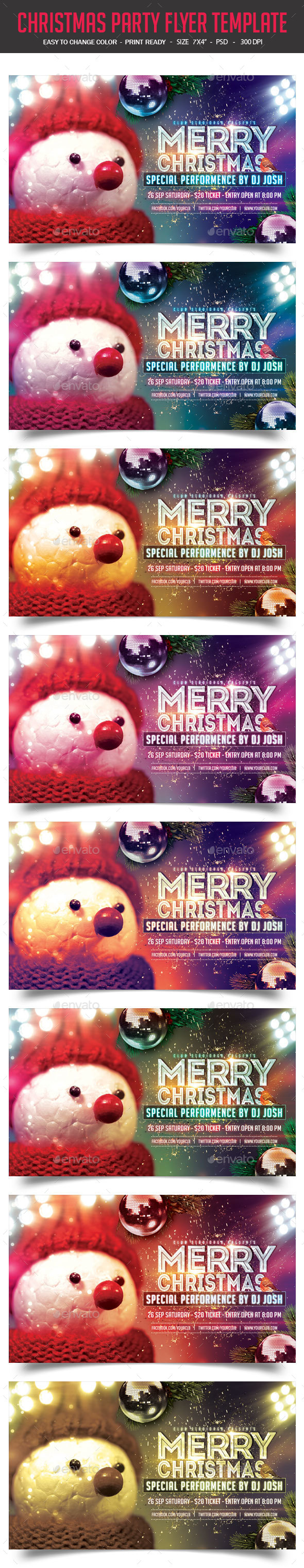 Christmas Party Flyer Template - Clubs & Parties Events