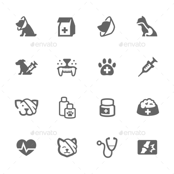 Simple Pet Vet Icons - Icons