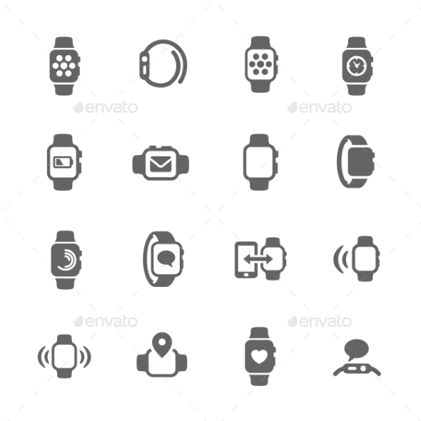 Smart Watch Icons - Icons