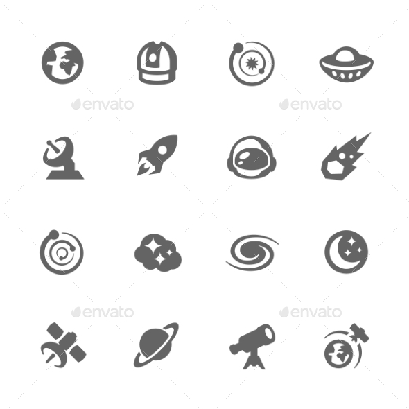 Simple Space Icons - Icons