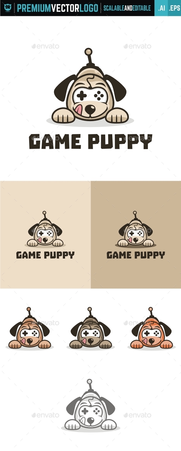 Game Puppy - Animals Logo Templates