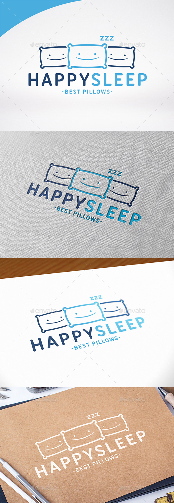 Happy Sleep Logo Template - Symbols Logo Templates
