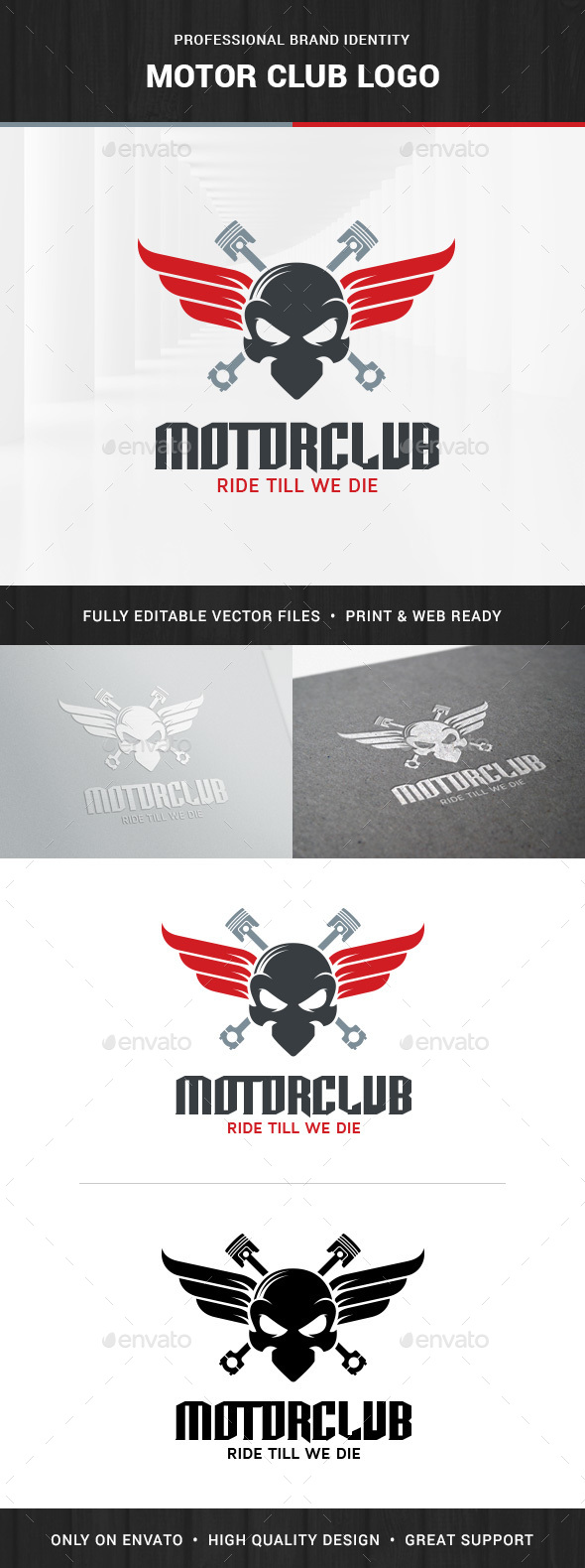 Motor Club Logo Template - Logo Templates