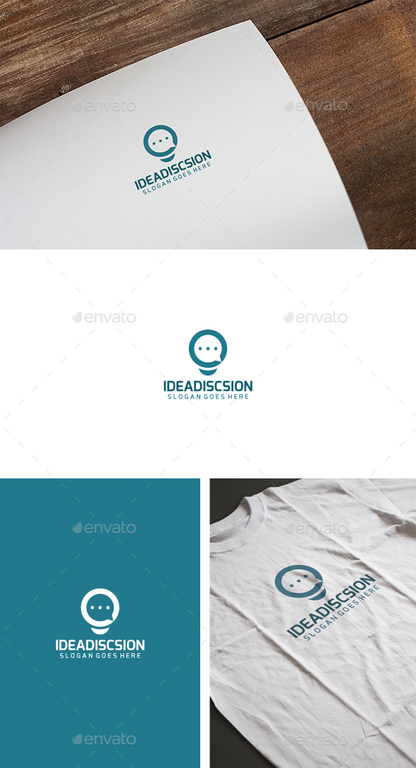 Idea Chat Logo - Abstract Logo Templates