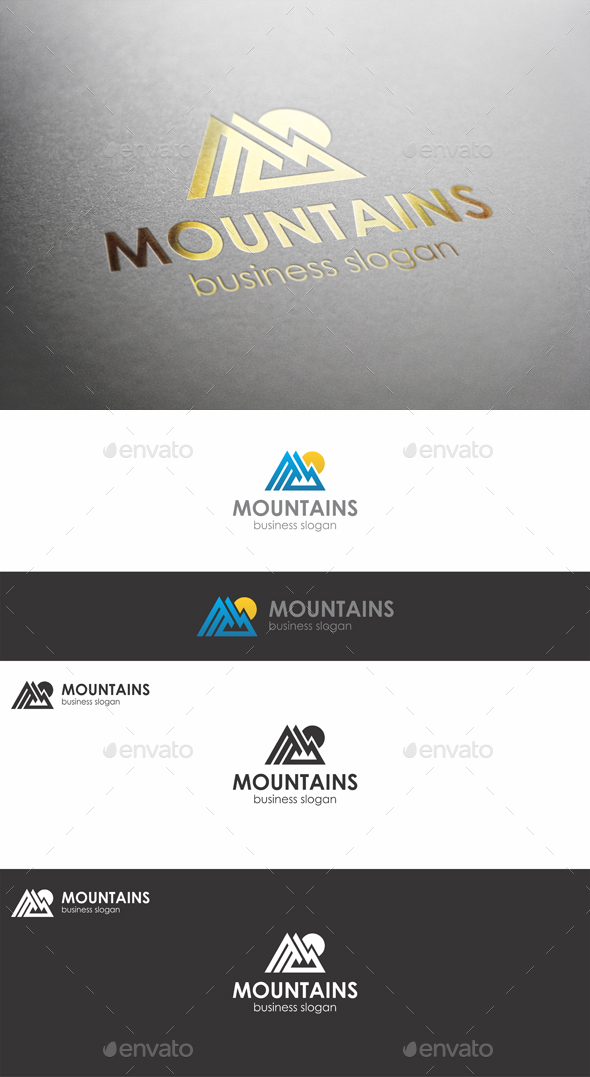 Mountains Peak Logo