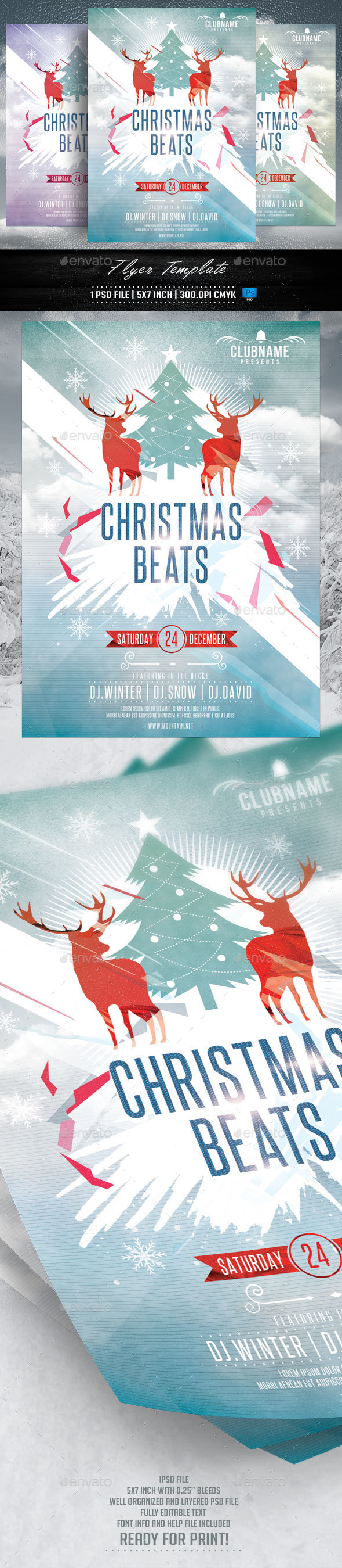Christmas Beats Flyer - Holidays Events