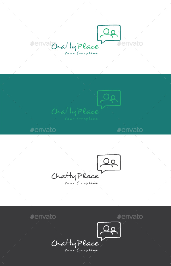 Chatty Place Logo - Humans Logo Templates