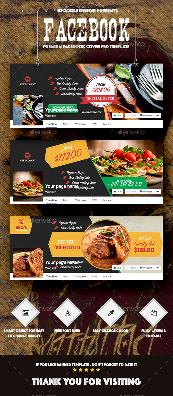 Food & Restaurant Facebook Covers - Facebook Timeline Covers Social Media