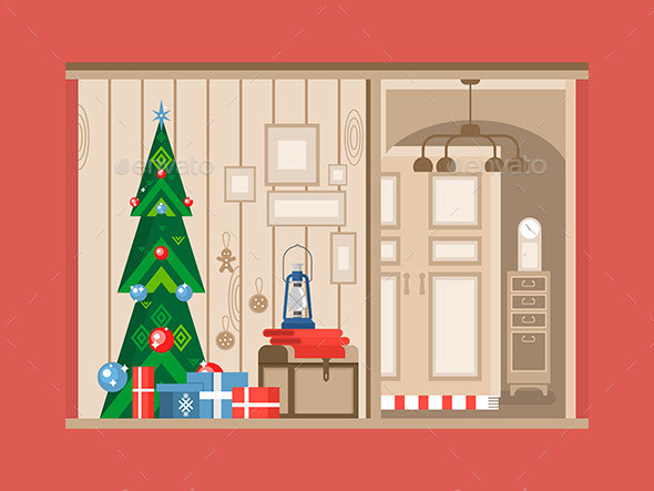 Christmas Tree Interior - Christmas Seasons/Holidays