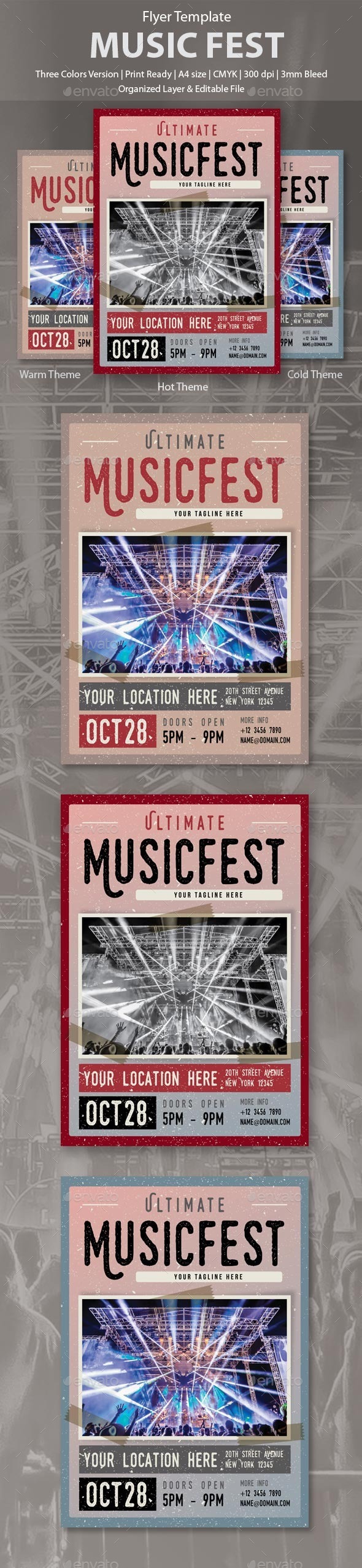 MusicFest Flyer Template