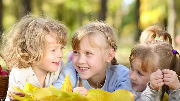 Children In Autumn