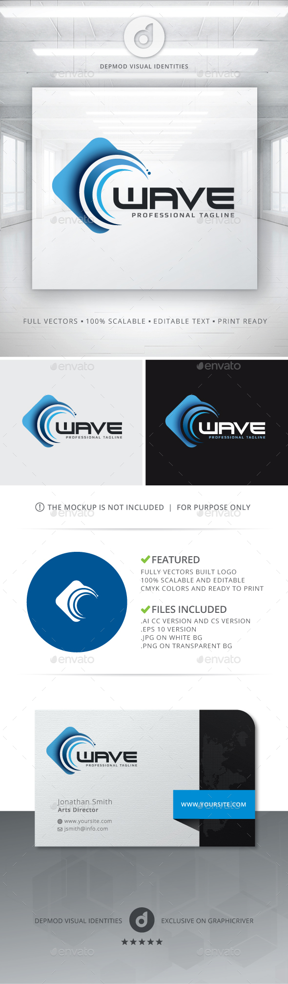 Wave Logo - Nature Logo Templates